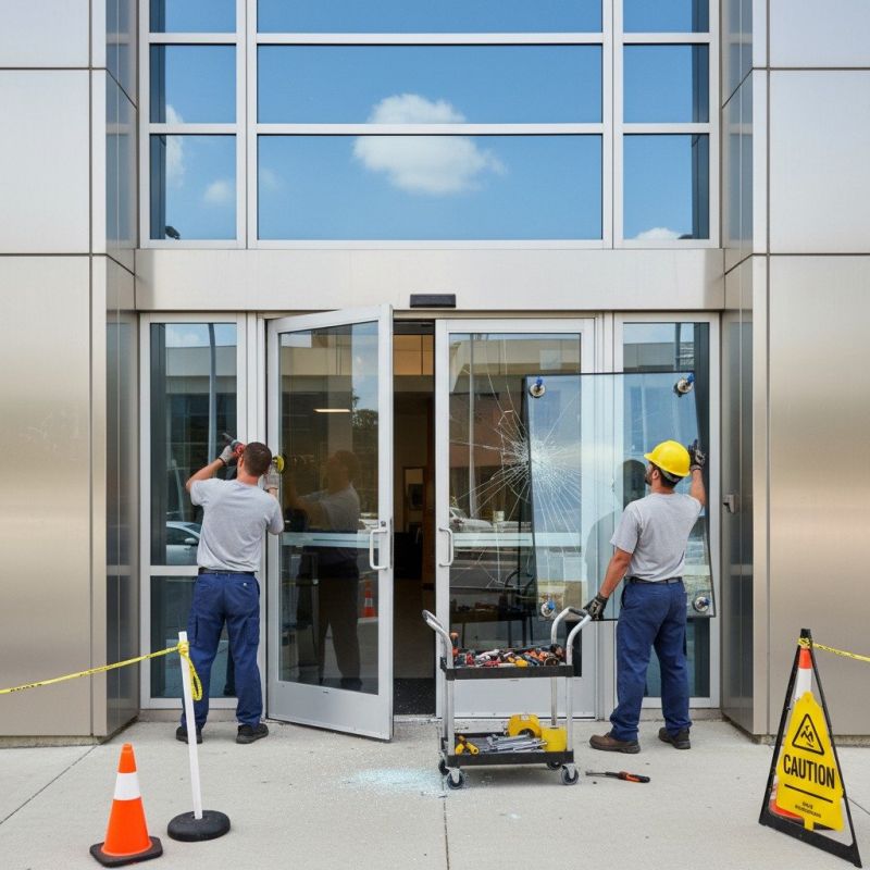 Commercial Door Repair detail