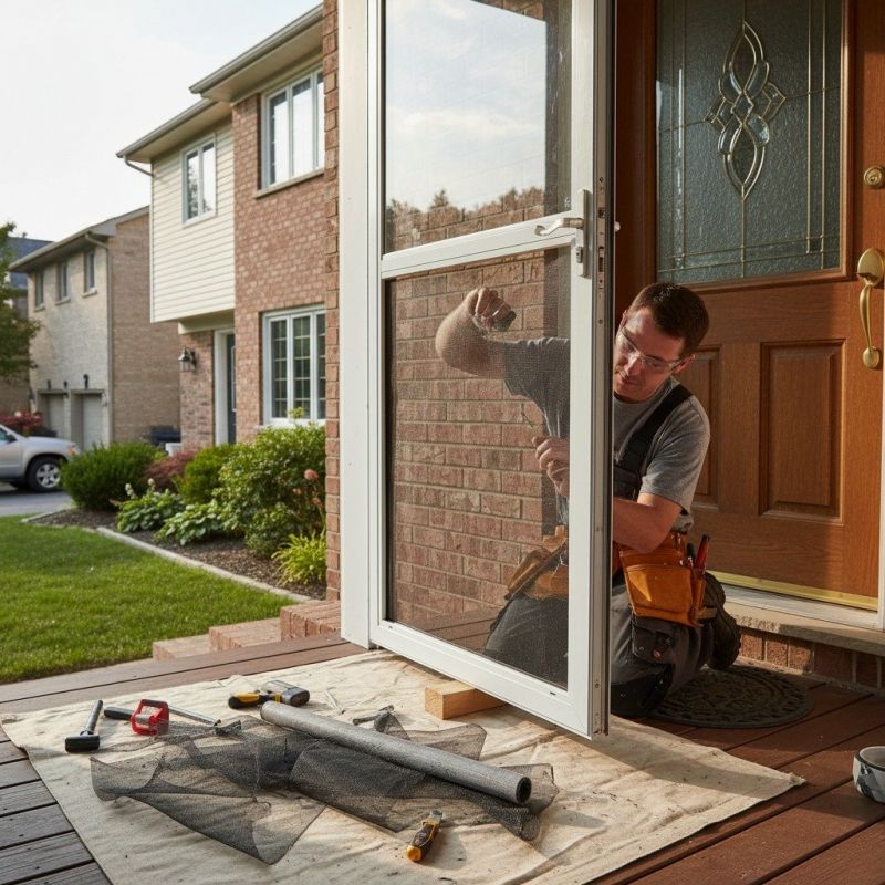 Storm Door Repair detail